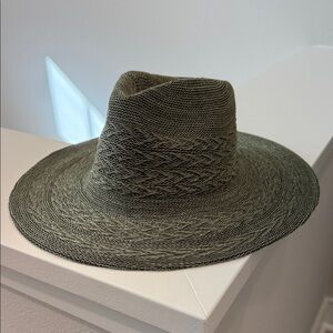Free People Stylish Women’s Olive Green Woven Hat